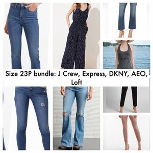J Crew, Express, Loft, Liverpool jeans/pants lot size 00/23